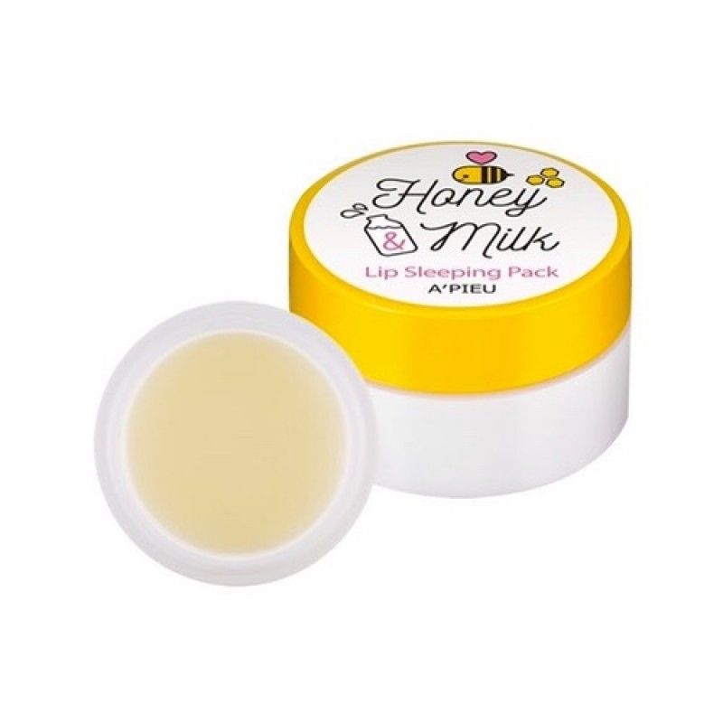 Молочно-медовая ночная маска для губ A'PIEU Honey & Milk Lip Sleeping Pack